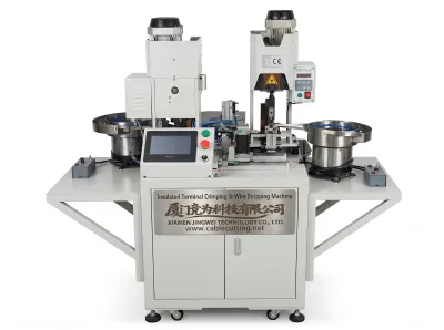 自動絶縁端子圧着機 両端同時圧着 生産性1200個/時 WPM-R8B Thumb