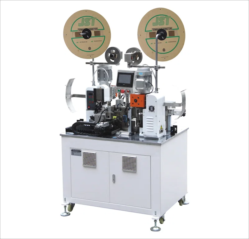 Flat Cable Crimping Machine, Ribbon Cable Crimping Machine, Double Head Ribbon Cable Crimping Machine フラットケーブル圧着機、リボンケーブル圧着機、ダブルヘッドリボンケーブル圧着機