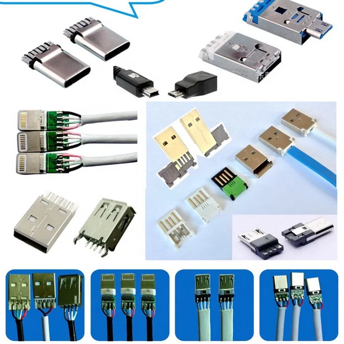半自動USBコネクタ電気ケーブルはんだ付け機、USBワイヤー製造機、TinPcb / led /ロボット溶接機