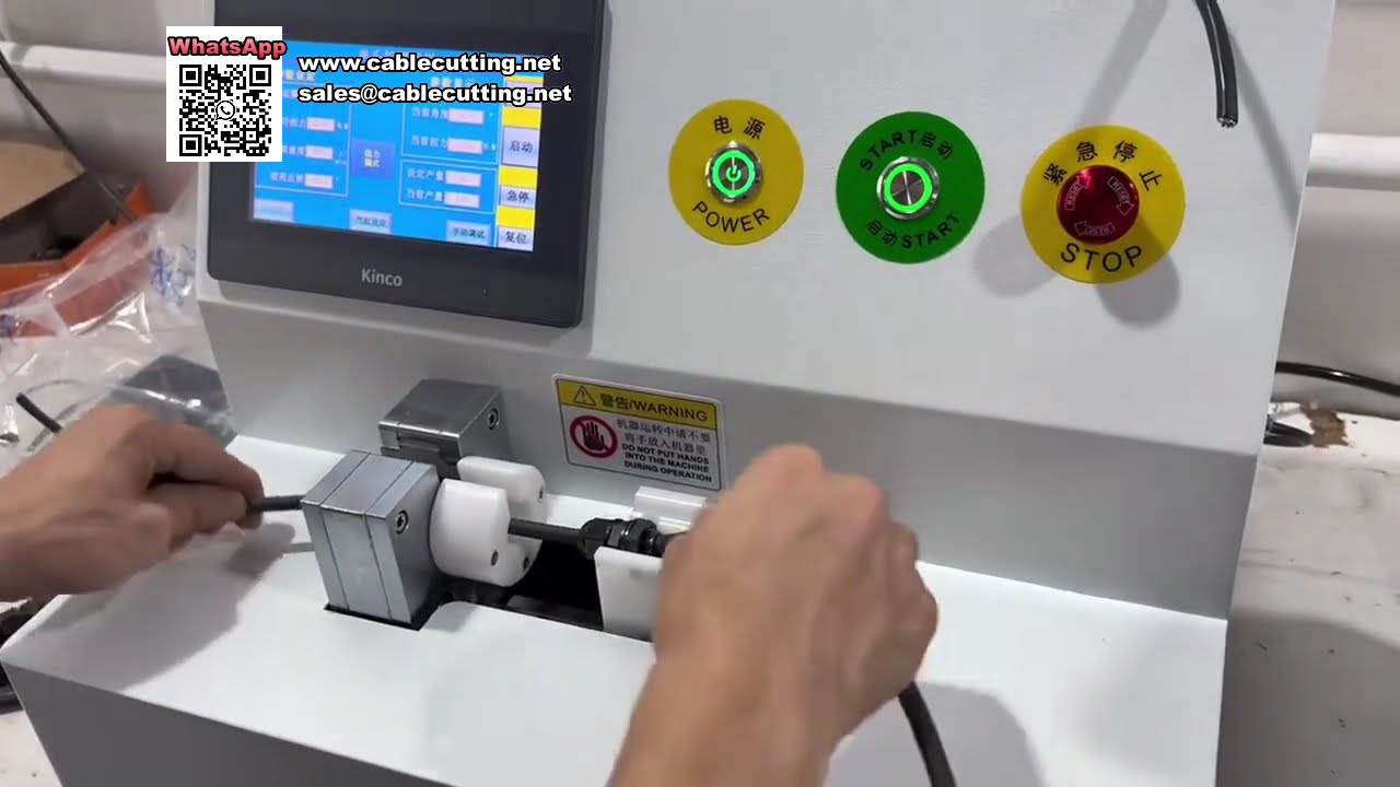 Horizontal Nut Driving and Wire Stripping Machine for Cable Harness Processing