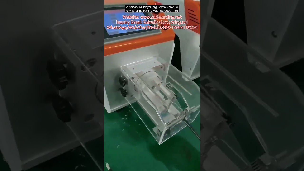 Automatic Multilayer Rfrg Coaxial Cable Rotary Stripping Peeling Machine,