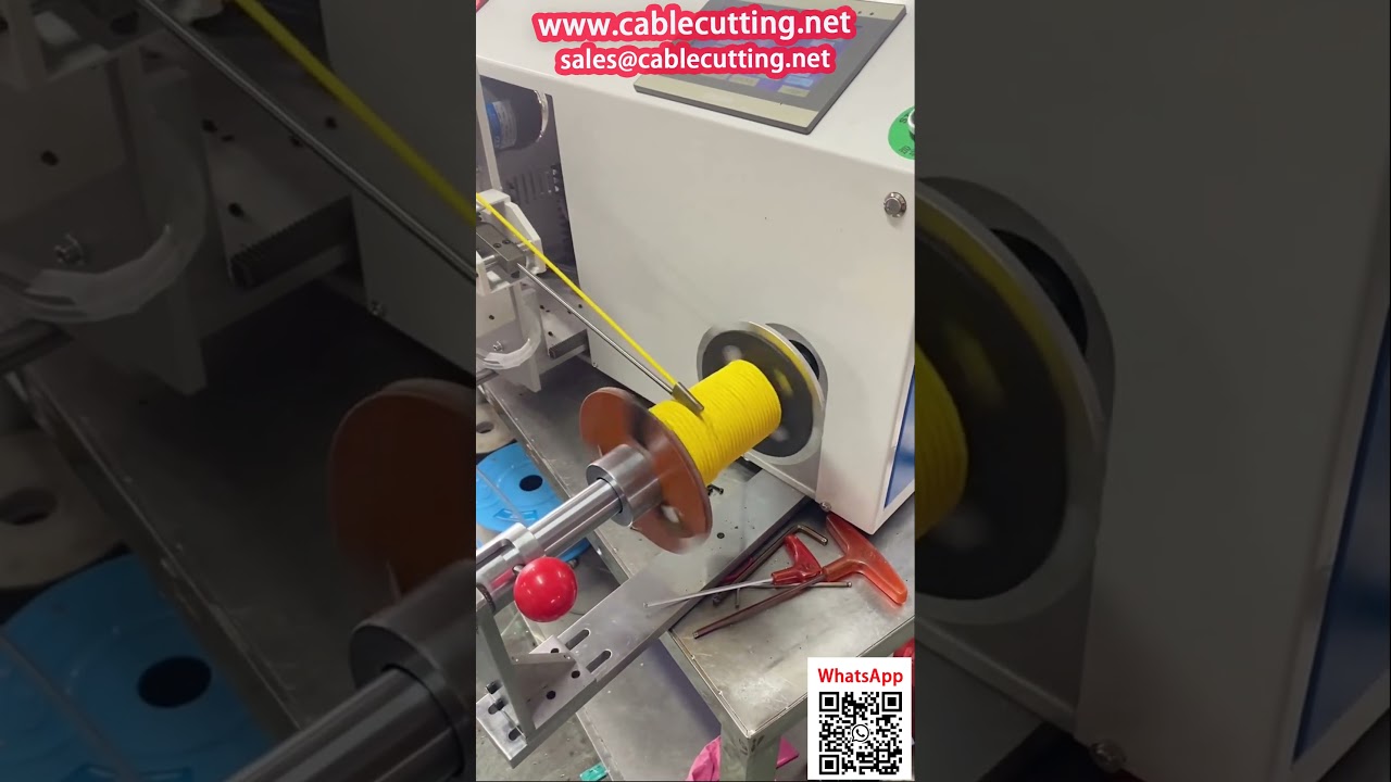 PVC溶接ワイヤー用自動整列巻取・計数機
