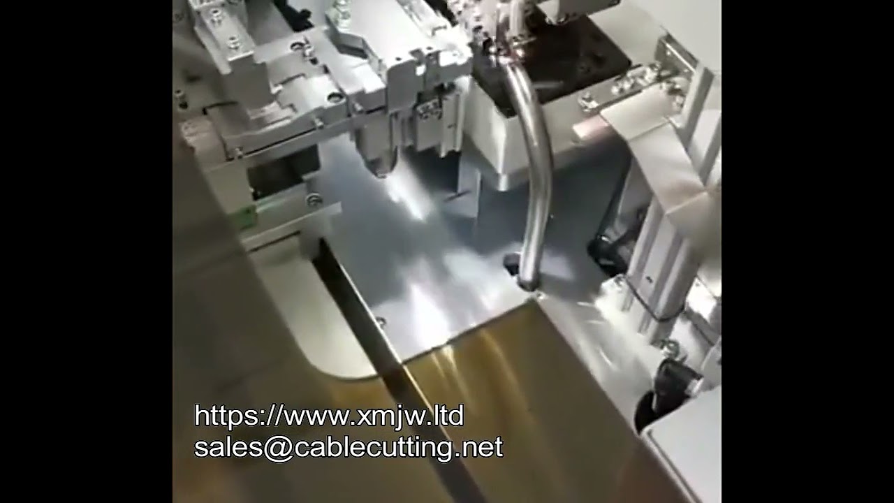 Fully Automatic Ribbon Wire Punching And Dipping Machine Flat Ribbon Wire Terminal Crimping Machine