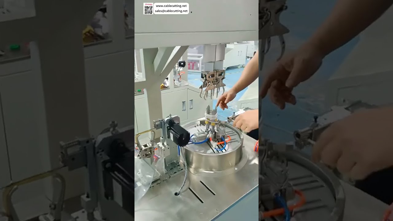 自動ワイヤー巻線機 円形シングルタイ式 45mm内径コイル精密加工 - ショート動画